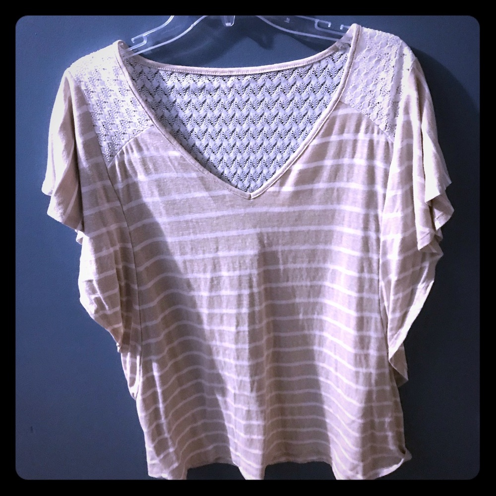 Lane Bryant Grey and White Light Sweater